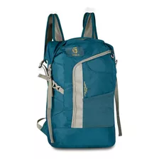 Mochila Esporte Trilha Caminhada Faixa Refletiva Resistente Cor Azul