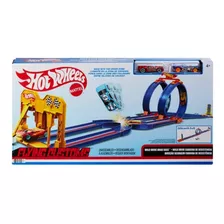 Hot Wheels Pista De Carrera 2 Mts Flying Customs + 2 Autos 