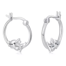 Aretes Plata Artesanales Tipo Arracadas De Animales Kawaii 