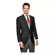 Hackett London Charcoal Morning Coat 100% Lana Mohair Tuxedo