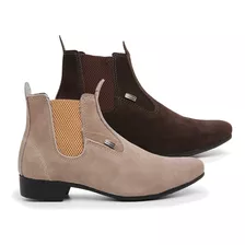 2 Botas Montaria Botina Country Vaquejada Top 4ssss + Brinde