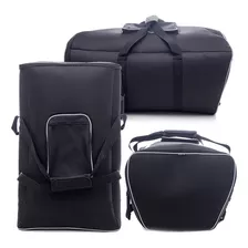 Kit 2 Case Bolsa Bag Capa Para Som Yamaha Dbr15 Espumada Top