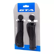 Manopla Gta Com Anel De Trava 130mm Confort Anatomica Mtb Cor Preto E Preto