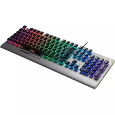 Teclado Gamer Mecânico Rgb Pro Cruiser Krgd Crystal Fortrek Cor De Teclado Dark Grey