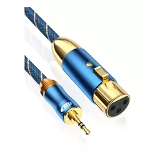 Cable De 3.5mm Xlr Hembra Trenzado De Nylon, Xlr Hembra...