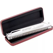 Harmonicas Easttop T2406s-c Profesional Blanco Tono C