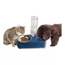 Dispensador Plato Bebedero Agua Comida Perros Gatos Mascotas