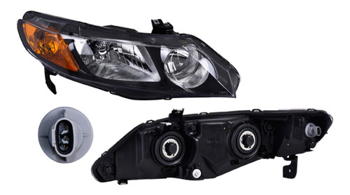 Faro Depo Honda Civic 2006 2007 2008 2009 2010 2011 Foto 4