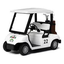 Miniatura Metal Carrinho De Golf Branco Ks5105d