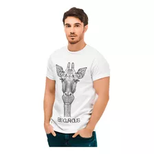 Playera Ecologica De Jirafa Mandala Para Hombre