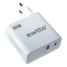 Cargador 65w Ewtto Qc3.0 18w Inc. Cable