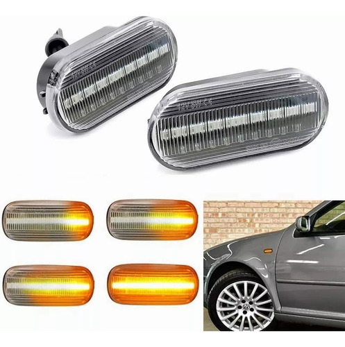 Par Cuarto Led Secuencial Vw A4 Jetta Golf Clsico Beetle Foto 4