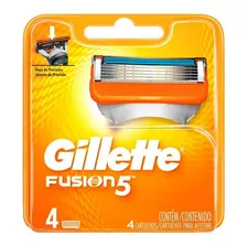 Carga Refil Lamina Gillette Fusion 5 - 4 Cartuchos