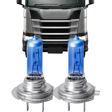 Par Lampada Super Branca H7 Farol Baixo Caminhão 24v 