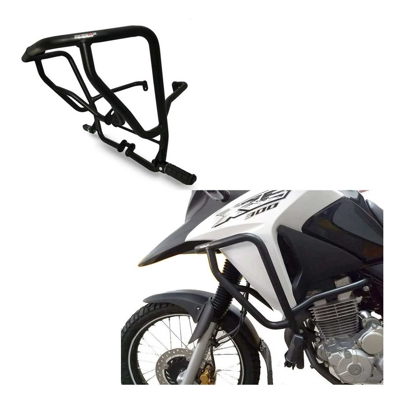 Protetor Motor Carenagem Coyote com Pedal Yamaha Crosser 150 - Cavalo de  Aço Motos