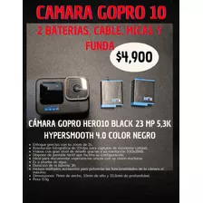 Cámara Gopro Kit Hero10 Black Edition 5.3k Negra