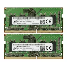 Memoria Ram Micron Sodimm 16gb 2x8gb Ddr4 3200mhz Pc4-3200