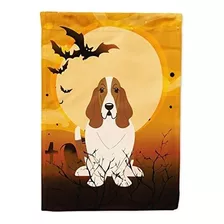 Tesoros Tamaño Bb4287gf De Halloween Basset Hound Bandera Ja