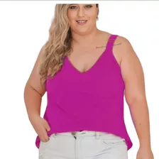 Blusa Regata Feminina Social Alça Duna Não Amassa