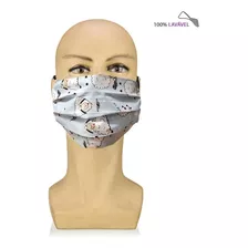 Máscara Facial Proteção Infantil Tecido Duplo Lavável