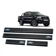  Cubre Zocalo P/ Ford Ranger Accesorio Laminados Lisos Negro