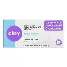 Sabonete Cloy Hidratação Intensa Milk Care 6 Unidades 