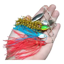 3 Iscas - Spinnerbait Spiner Spinerbait Isca Artificial Buzz