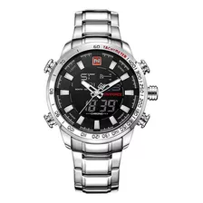 Relógio Masculino Naviforce 9093 Inox Digital Luxo