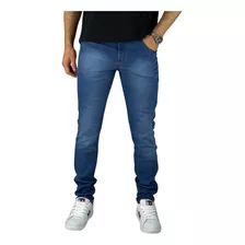 Calça Jeans Masculina Lisa Skinny Top De Linha Premium