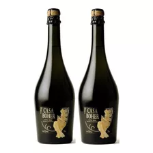 Champagne Casa Boher Extra Brut 750 Ml Espumante X2