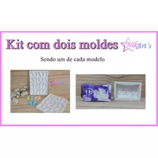 Kit Com 2 Moldes, Formas, Silicone, Pezinho E Pai, Sabonete
