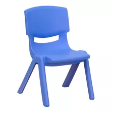 Silla De Plastico Infantil Lumax Color Azul