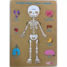 Juego Didactico Encastre Madera Cuerpo Humano Infantil Niño