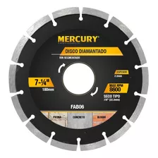 Disco Diamantado Segmentado Mercury 7-1/4 