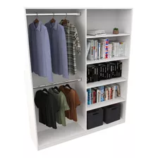 Armário Cabideiro Arara Duplo M2 100% Mdf Closet Prateleira