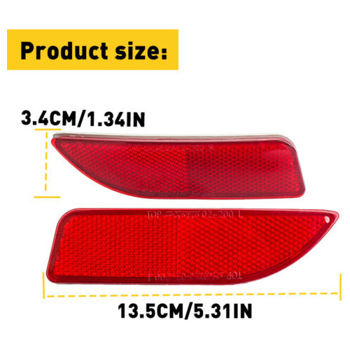 Bumper Reflector Light Cover For Lexus Ct 200h Ct200h \u0026  Aab Foto 2