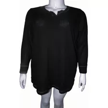 Blusa Bluson Negro Plus Talla 4x /5x /46/48/50 Logo Lounge 