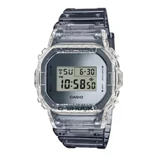 Reloj Pulsera Casio G-shock Dw5600 De Cuerpo Color Gris, Digital, Fondo Gris, Con Correa De Resina Color Gris, Dial Negro, Minutero/segundero Negro, Bisel Color Gris Y Negro, Luz Azul Verde Y Hebilla 