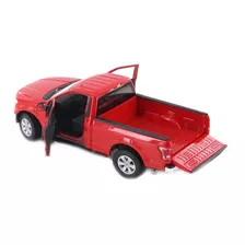 Camioneta Ford F150 2015 Roja Coleccion Welly Esc 1:24 St