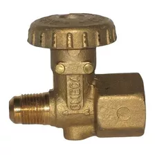 Llave Paso Bronce Gas 3/8 Flare X 1/2 Npt 0024
