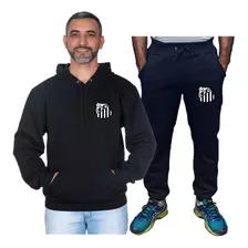 Conjunto Moletom Blusa E Calça Frio Santos Diversas Cores