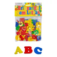 Brincando Com Letras 62 Peças Plásticas Educativo Pedagógico