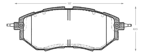 Pastilla De Freno Delantera Subaru B9 Tribeca  3.6 2014 Foto 2
