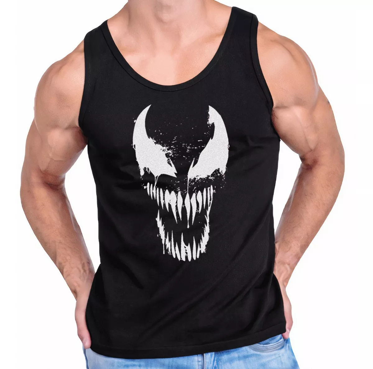 Camiseta Tank Top P/hombre Estampada P/gym Fitness Venom