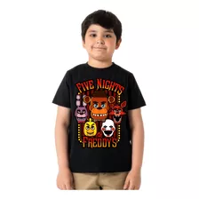 Camisetas Remeras De Niños Juegos Five Nights At Freddy´s 