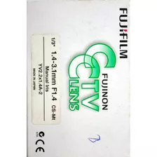 Lente Varifocal Fujinon - Raridade ,abertura De 1.4 A 3.1mm 