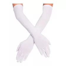 Guantes Largos De Dama Charleston 55cm Negro O Blanco