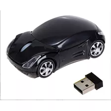 Mini Mouse Usb Carrinho Porsche 3d Wireless Led Notebook Pc Cor Preto