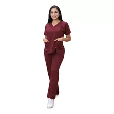 Uniforme Medico Scrub Dama, Color Guinda