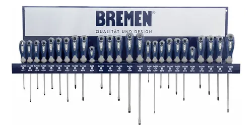 Juego Destornilladores Bremen 26 Pz Plano Phillips + Tablero